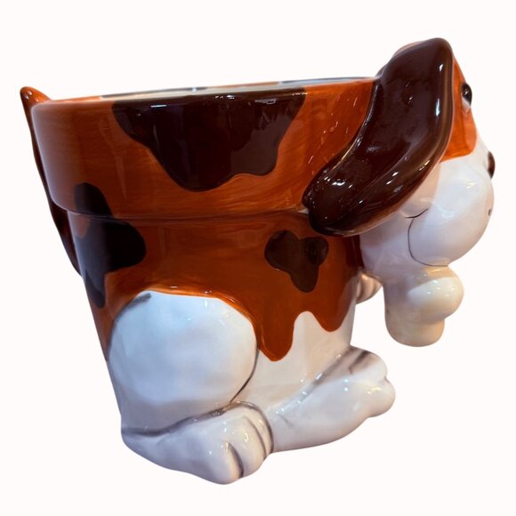 Whimsy Beagle Dog Planter Decorative Plant Holder Puppy Pot Bone Indoor Outdoor - Picture 3 of 12